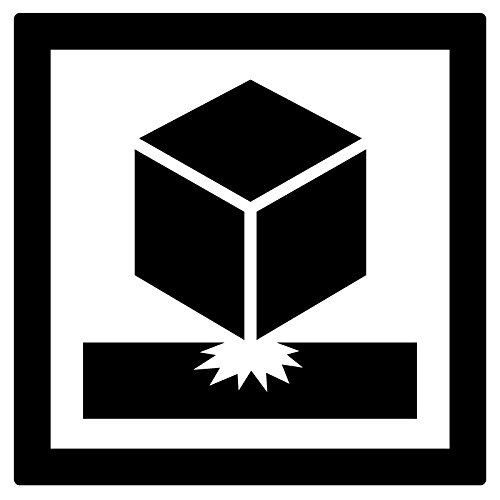 Amazon | nc-smile 角当て厳禁 80mm 取扱 注意 警告 ステッカー